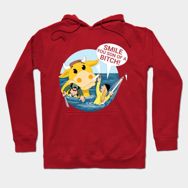 Jay and Silent Bob and Mooby Jaws Hoodie by mpcartoons